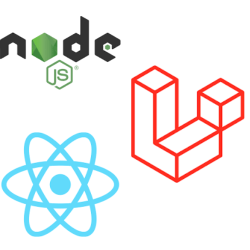 Laravel, React.js, Node.js 